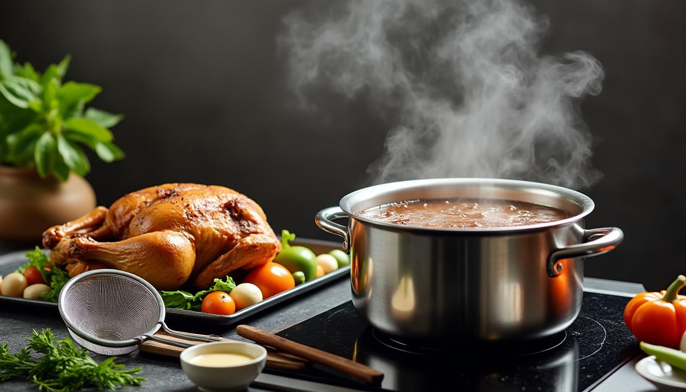 apprenez à réussir un fond brun, un fumet de poisson et un bouillon de volaille maison grâce à nos astuces et recettes simples pour sublimer vos plats.